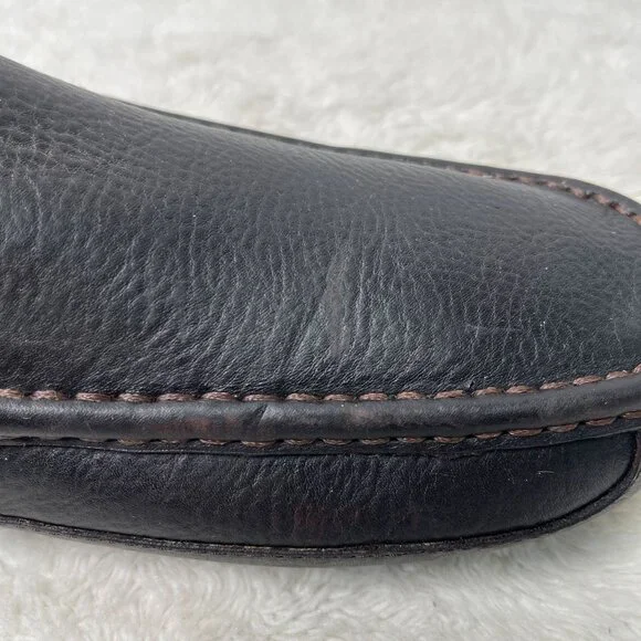 UGG #5379 Men's Black Ascot Leather Slipper Moccasins Shoes Size 12 - Picture 10 of 12